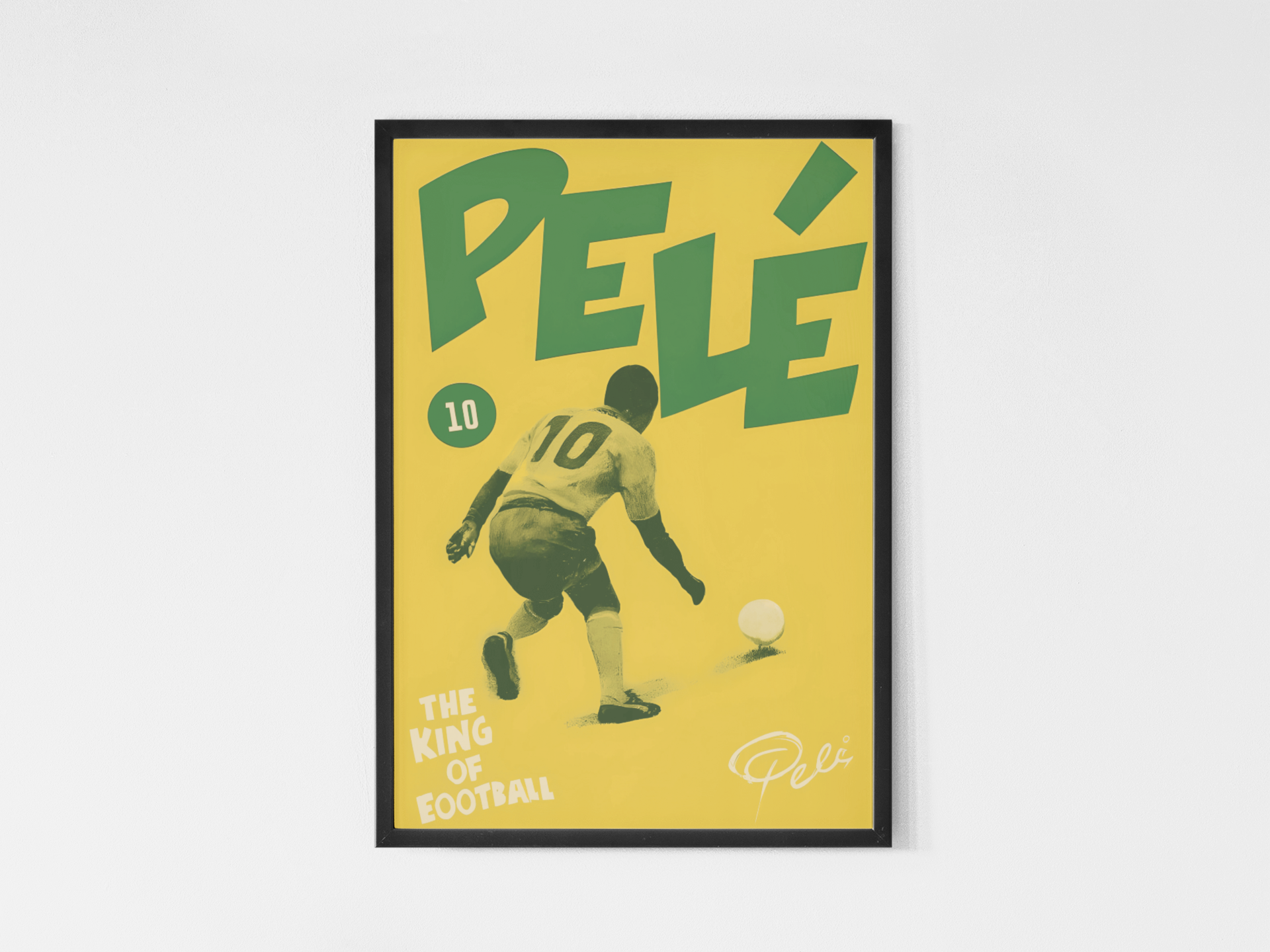 Fotball Legender Samling - Kunsttrykk A3+/A3 - Uten ramme Pelè