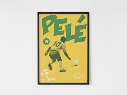 Fotball Legender Samling - Kunsttrykk A3+/A3 - Uten ramme Pelè