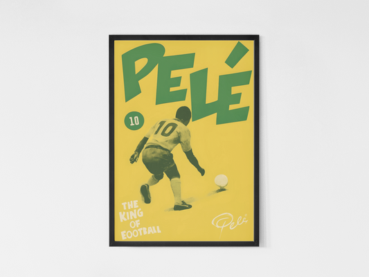 Fotball Legender Samling - Kunsttrykk A3+/A3 - Uten ramme Pelè