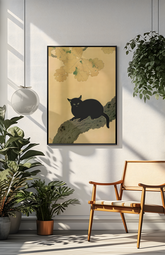 Hishida Shunsō - Black Cat (Kuroki Neko)