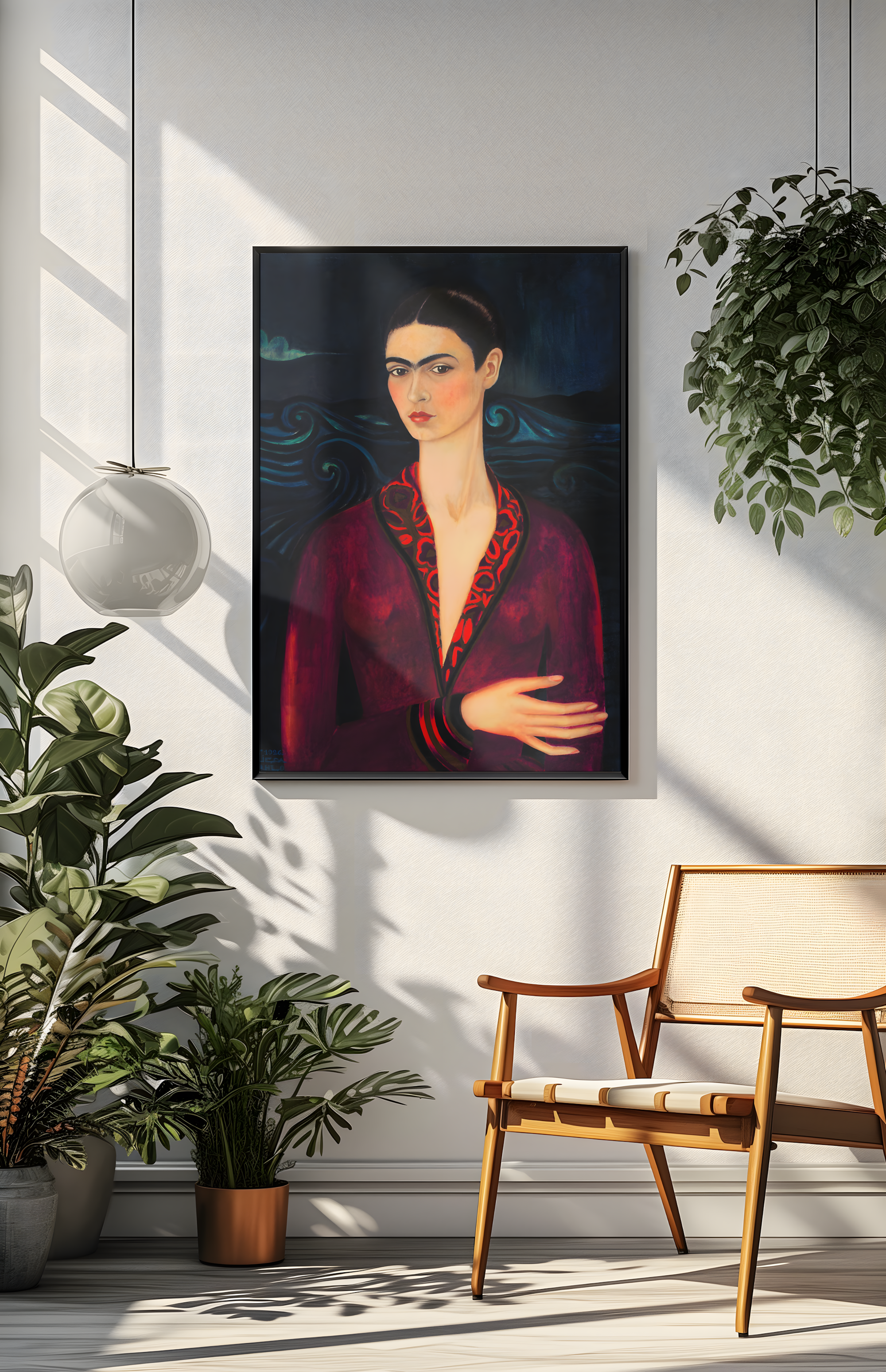 Frida Kahlo - Self-Portrait in a Velvet Dress