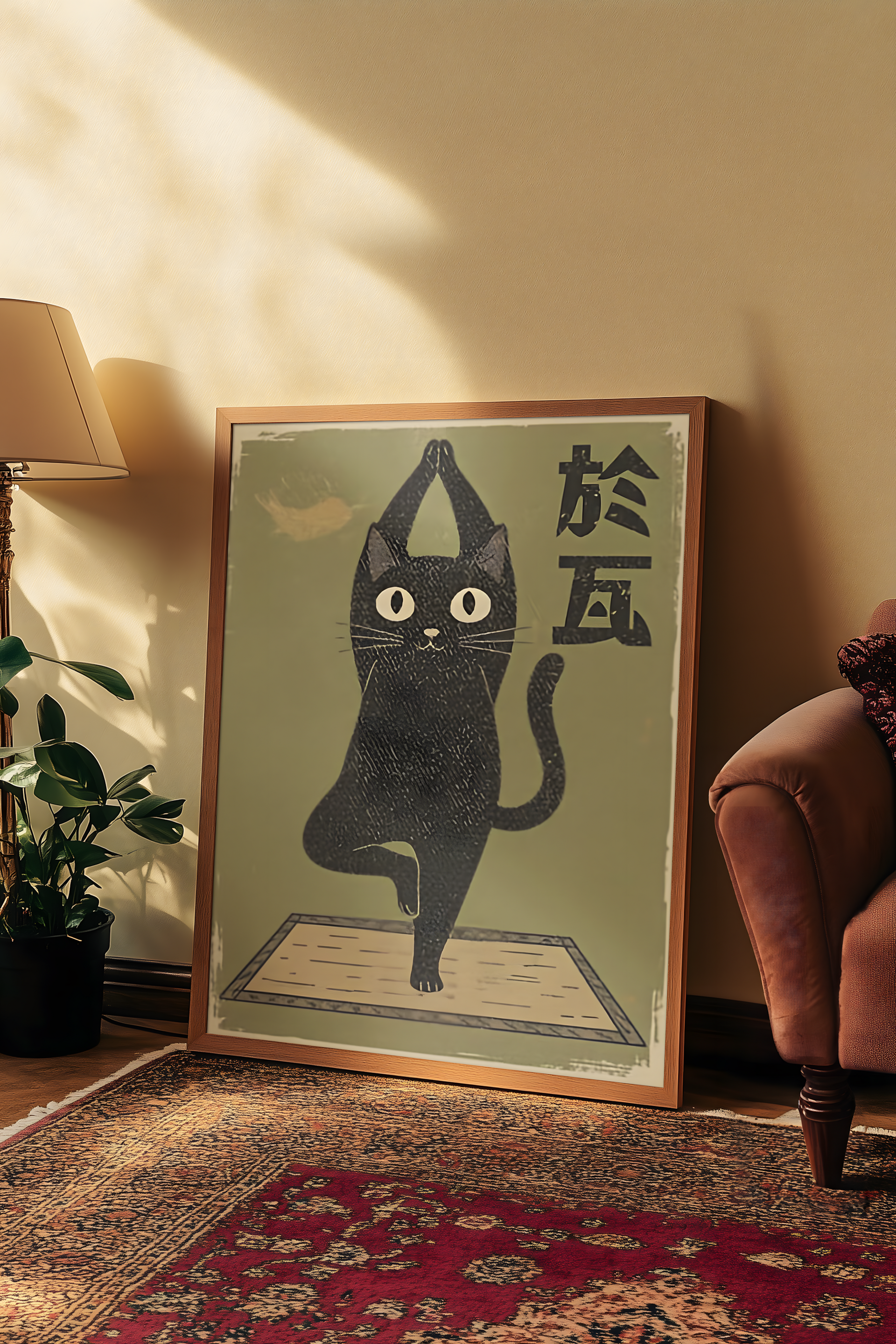 Japanese Yoga Cat