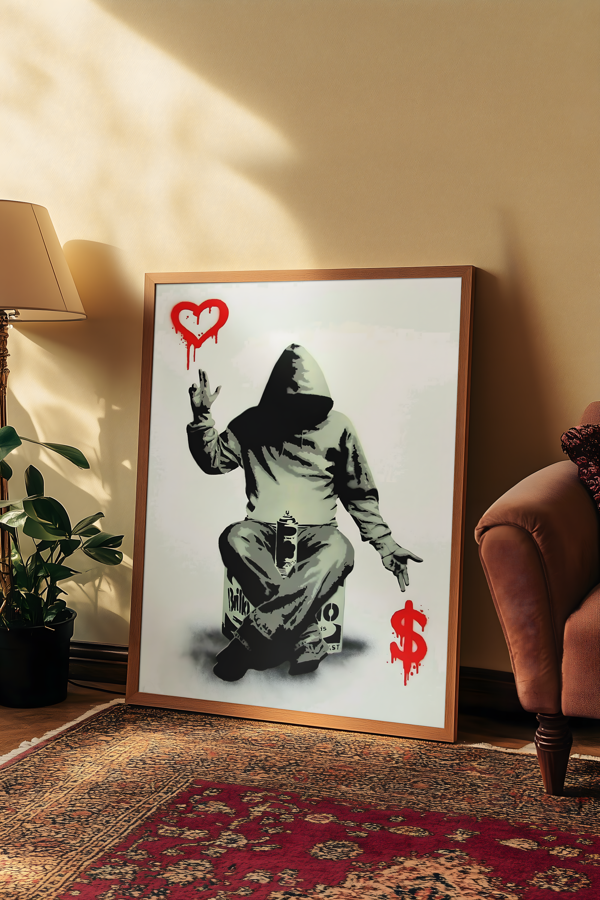 Banksy - Love over Money