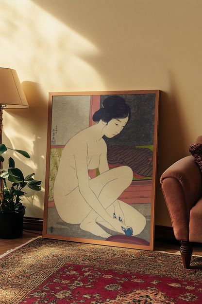 Hashiguchi Goyō - Woman at the Bath (1917)