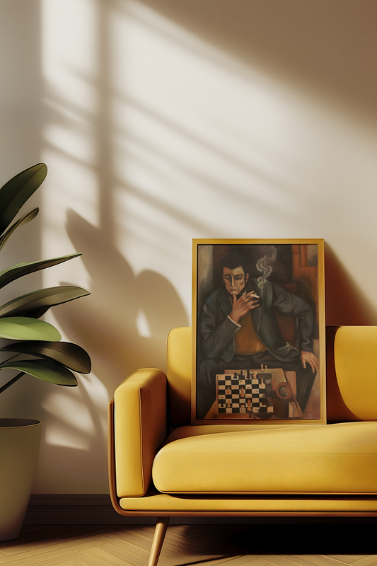 Constant Permeke - Albert Schweitzer playing chess (1946)