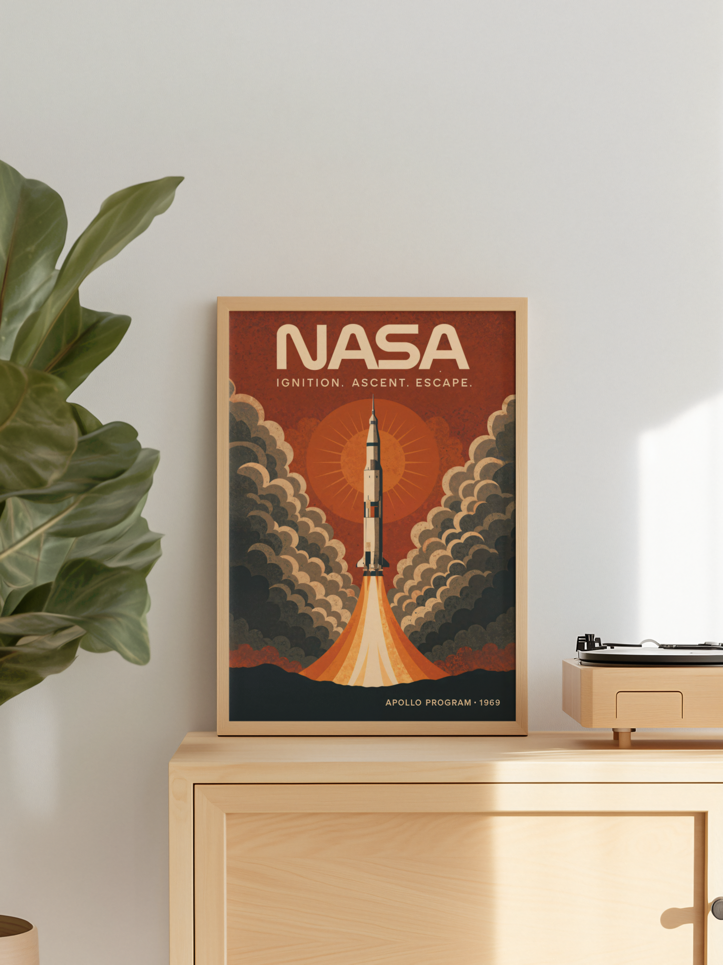 NASA Apollo Program 1969 Kunsttrykk