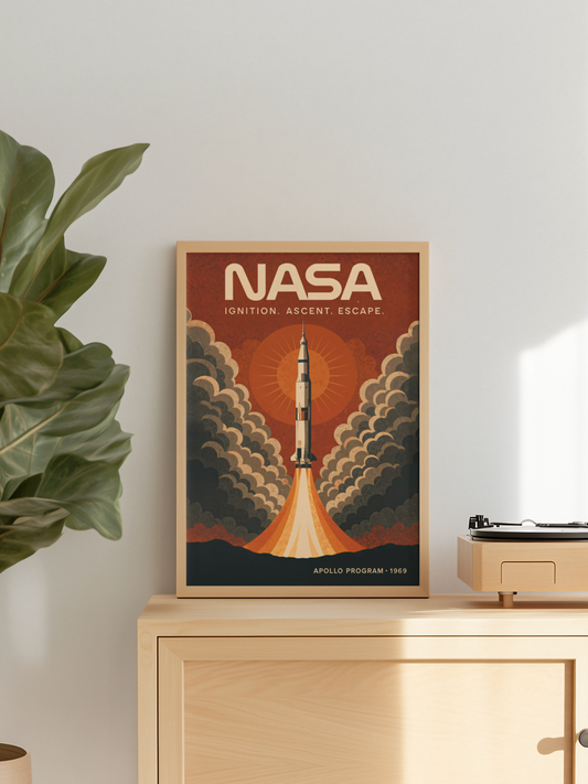NASA Apollo Program 1969 Kunsttrykk