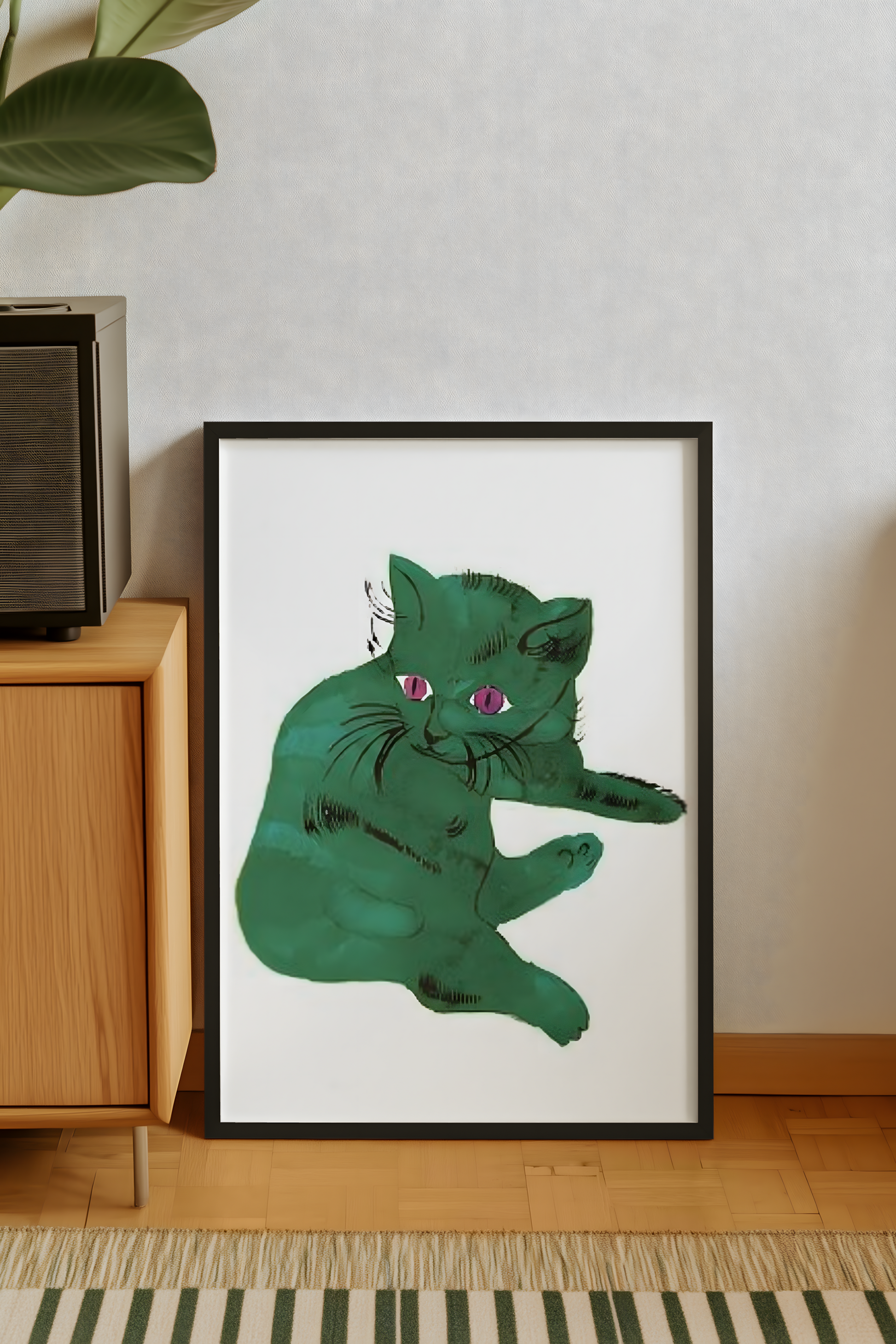 Andy Warhol - Green Cat (1954)