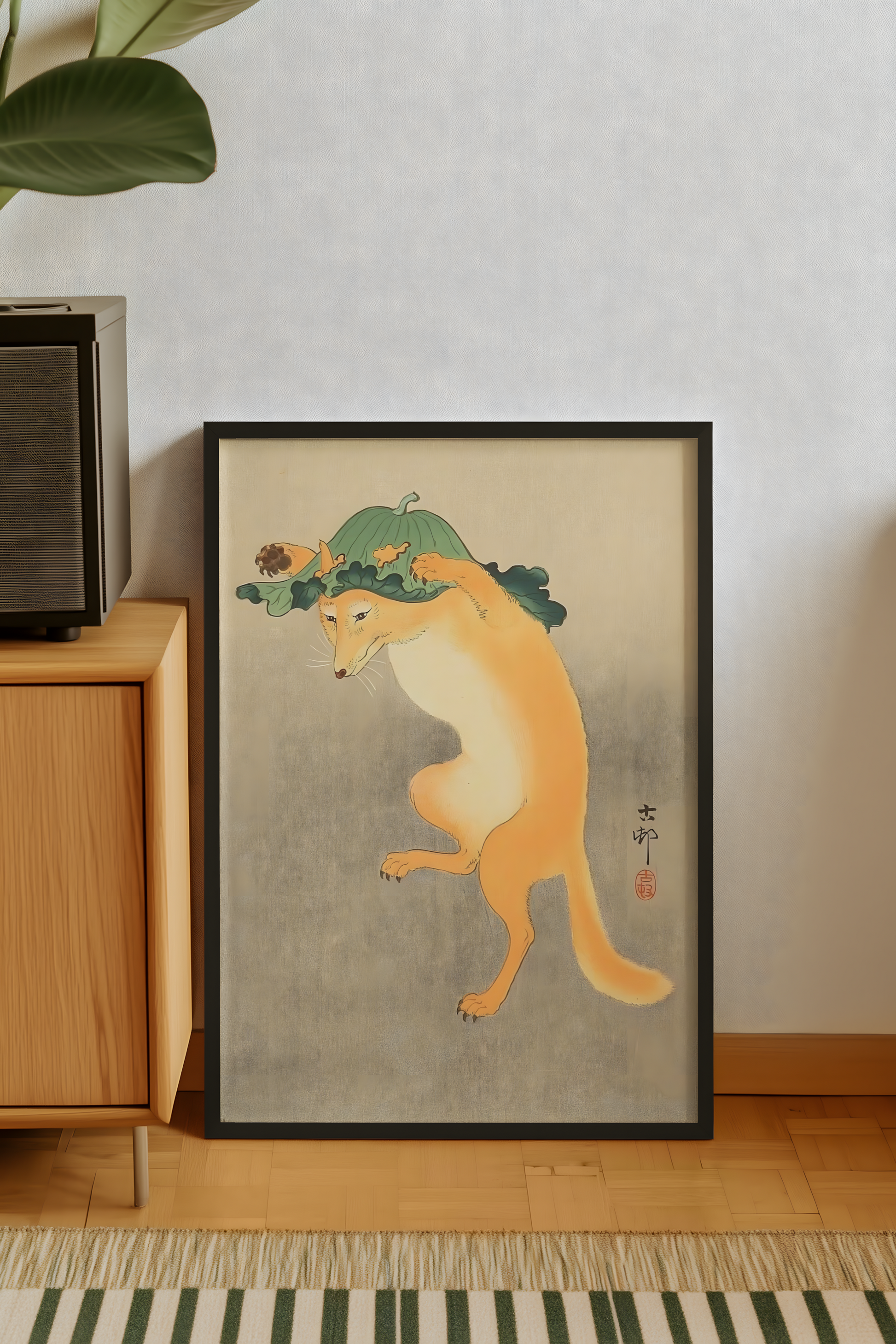 Ohara Koson - Dancing Fox (1910s)
