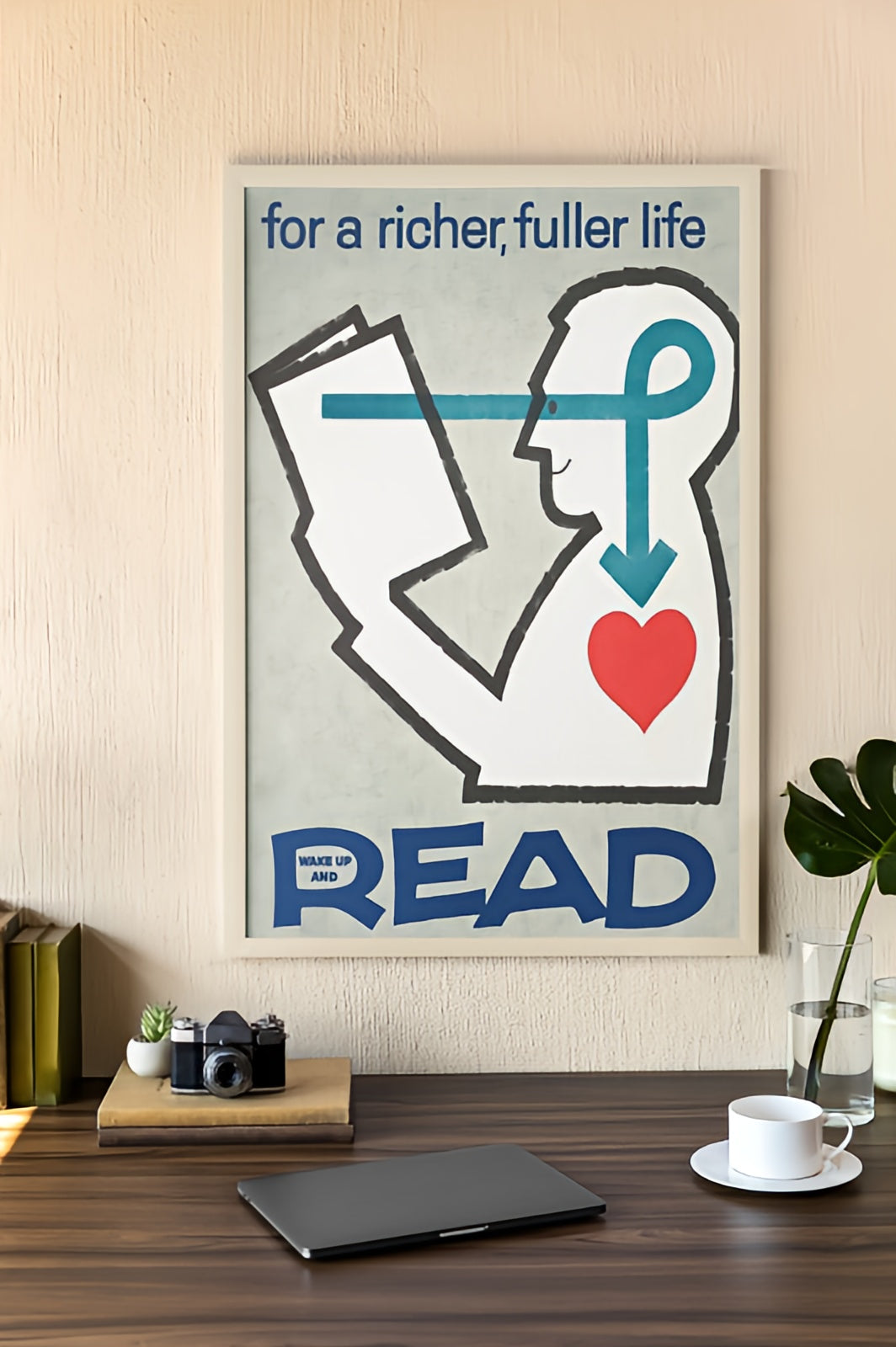 Vintage Reading Exhibition Poster
