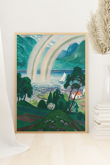 Nikolai Astrup Kunstplakater Stor regnbue