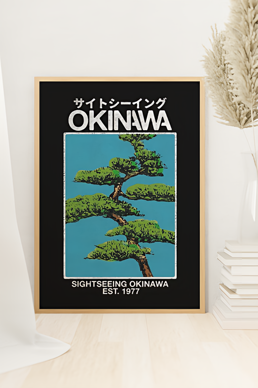 Japansk Kunstsamling • Blanding av ulike verk #5 Okinawa Vintage Travel Poster