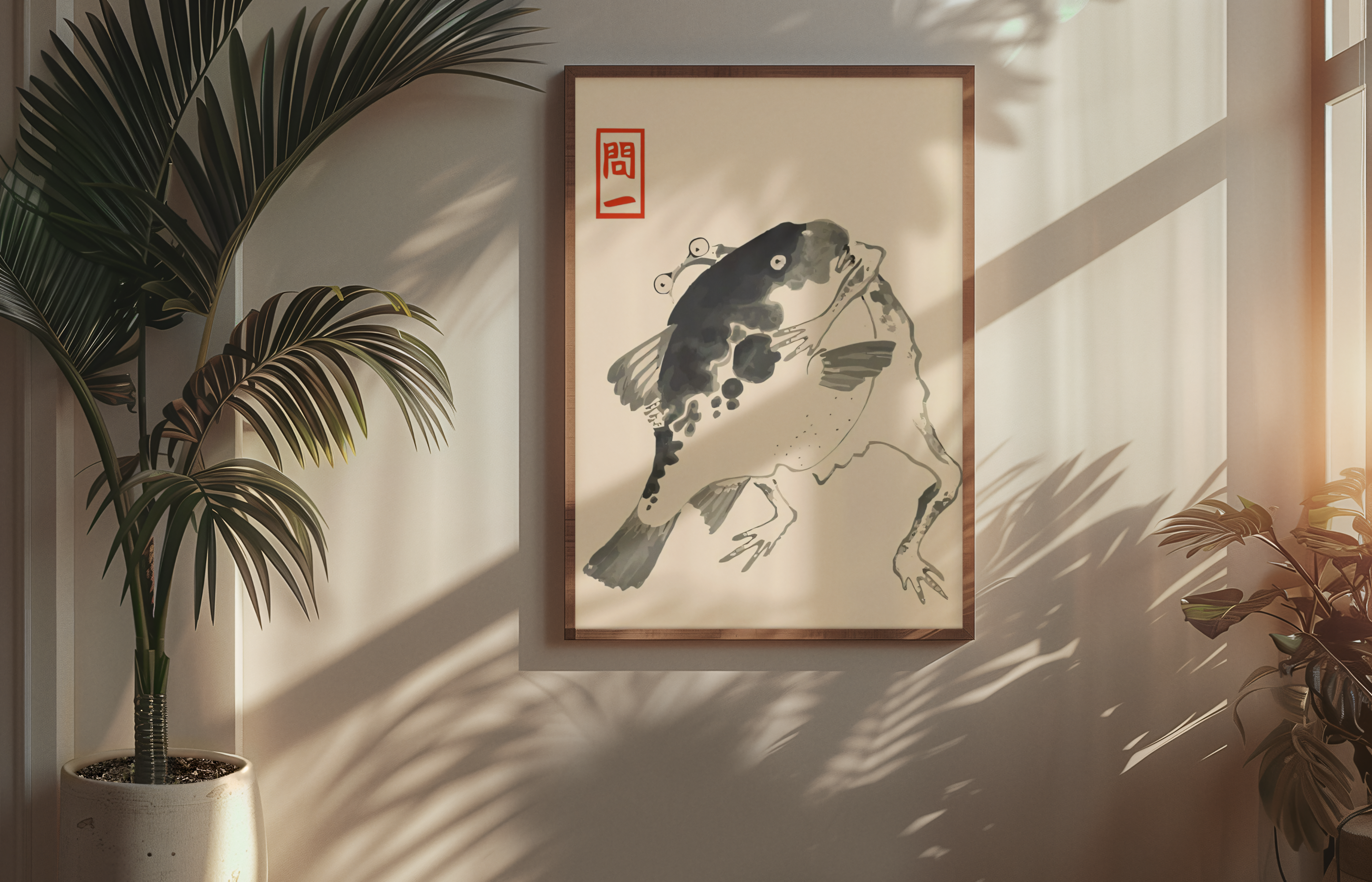 Matsumoto Hoji - Frog and Fish