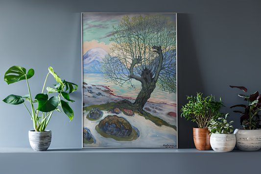 Kunstplakater • Blanding av ulike verk Nikolai Astrup - Vintermorgen i Mars