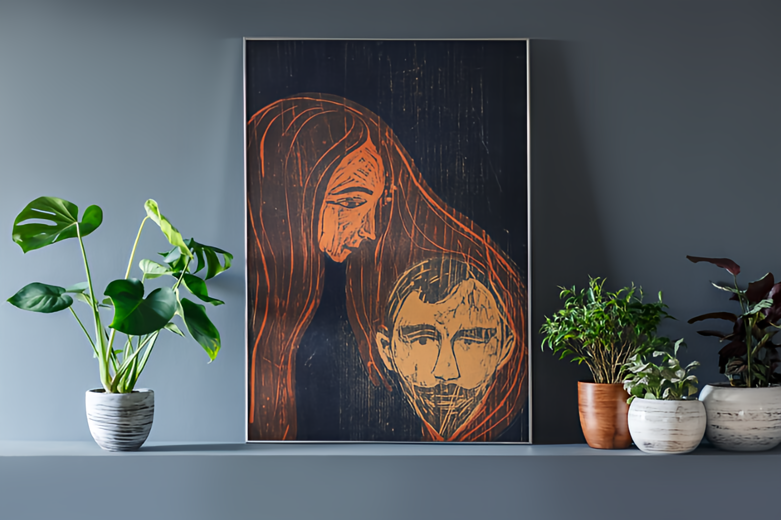 Kunstplakater • Blanding av ulike verk Edvard Munch - Hair