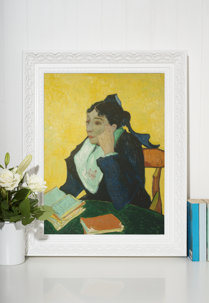 Vincent Van Gogh Portretter Kunstsamling - Kunsttrykk A3+/A3 - Uten ramme #3 L’Arlésienne: Madame Ginoux with Books (1888)