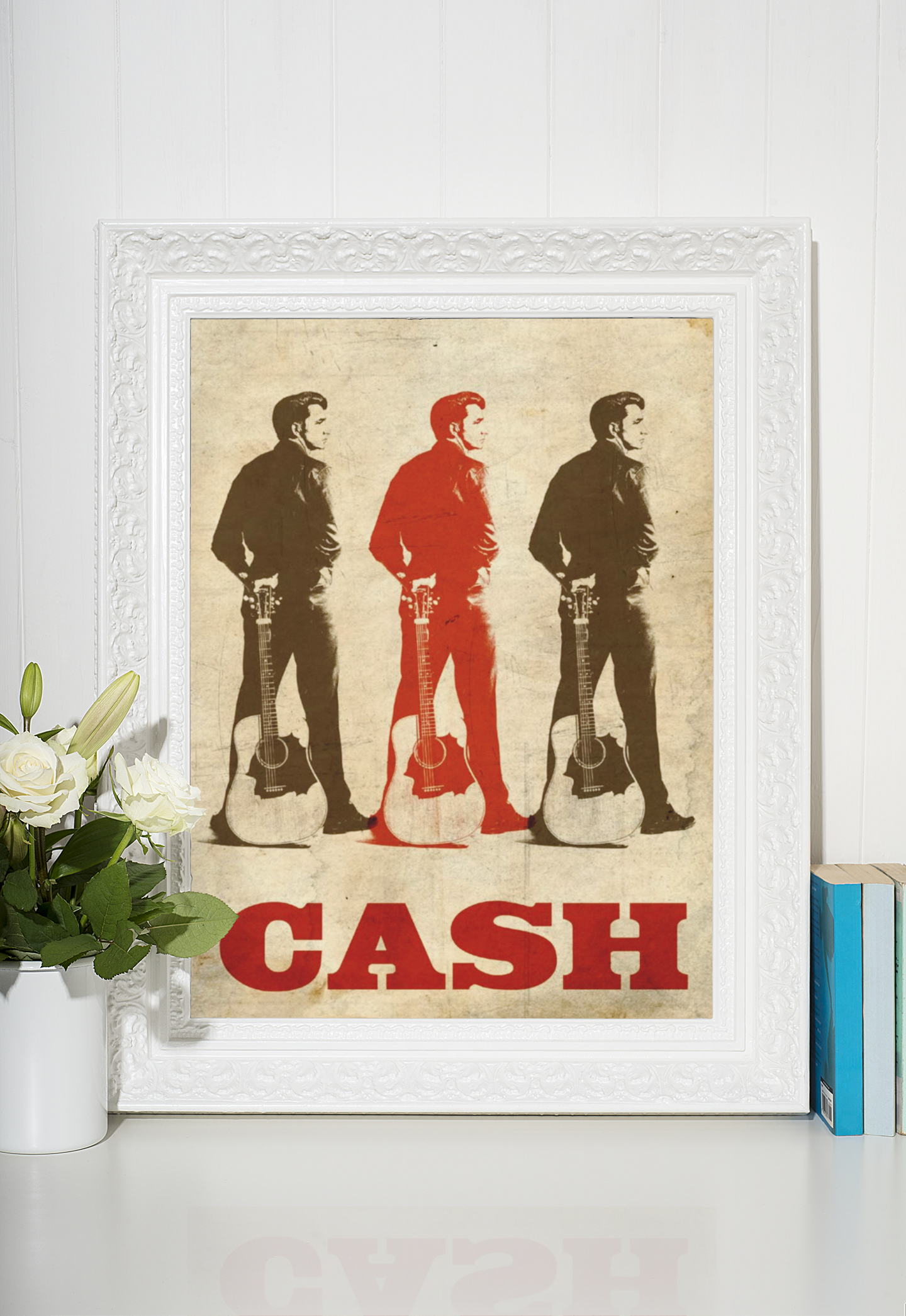 Johnny Cash Kunstsamling - Kunsttrykk A3+/A3 - Uten ramme