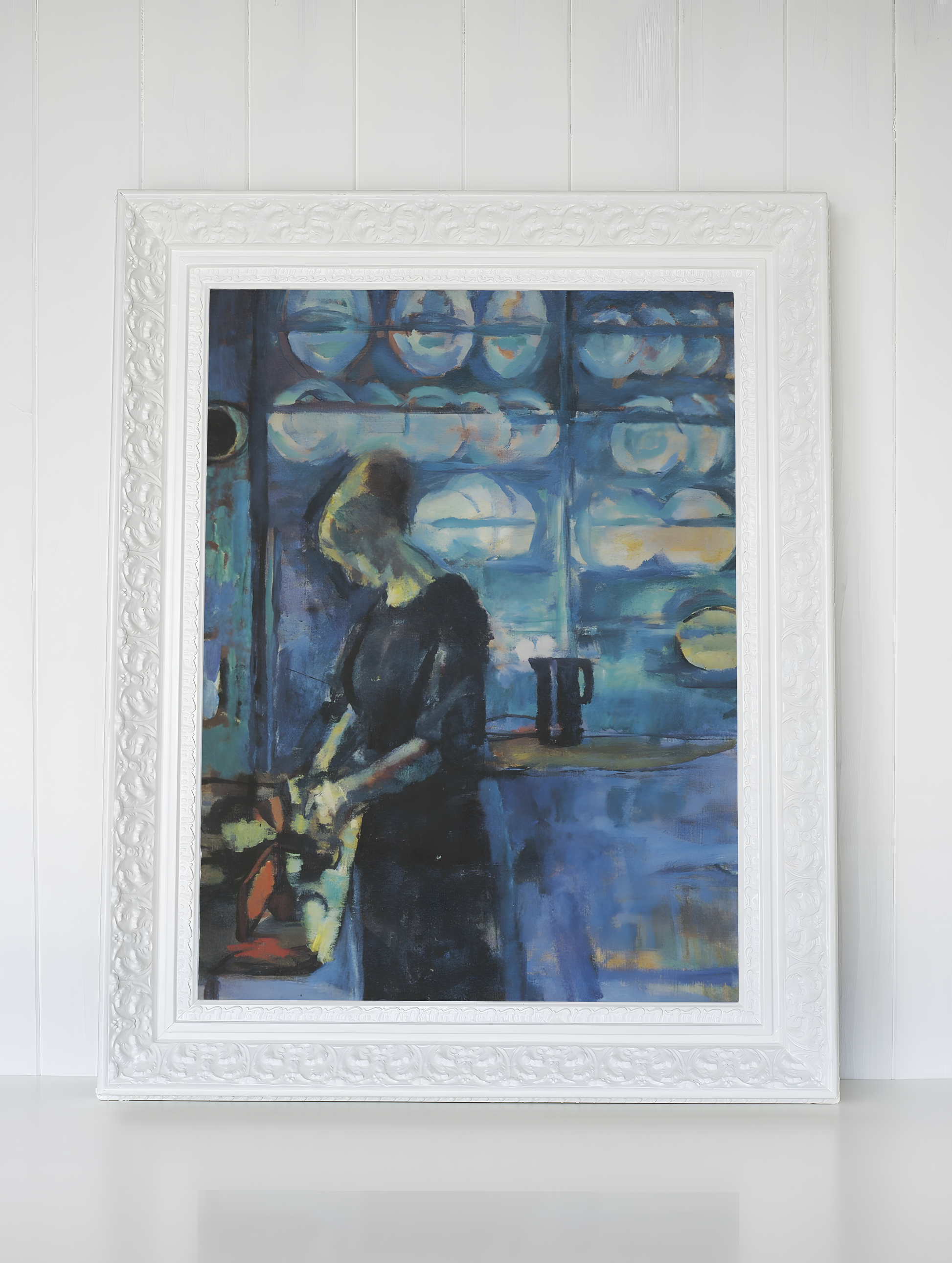 Ludvig Karsten Kunstsamling • Blanding av ulike verk #3 The blue kitchen