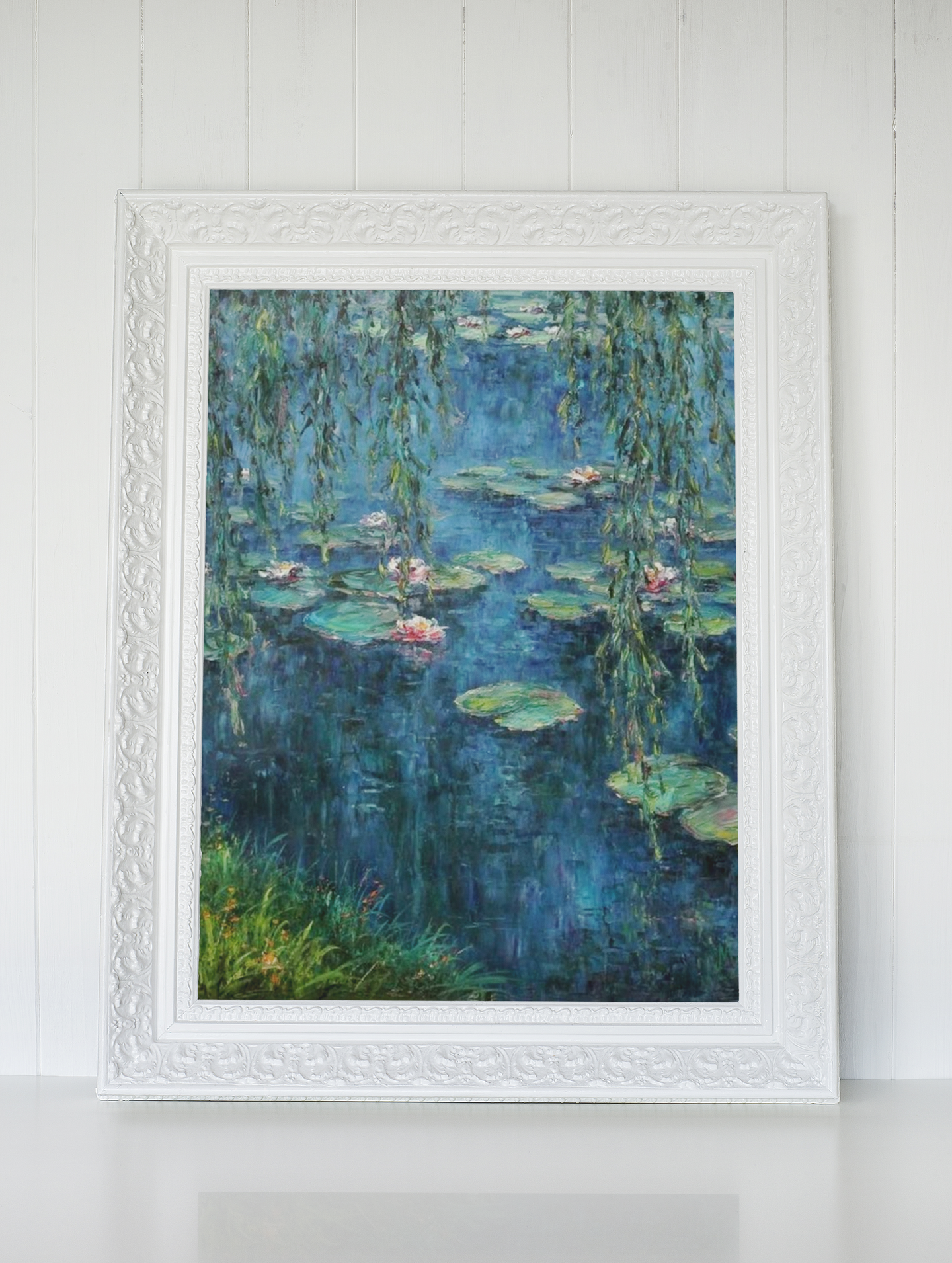 Claude Monet Vannliljer Kunstsamling #4 Water Lilies and Weeping Willo (1916-1919)