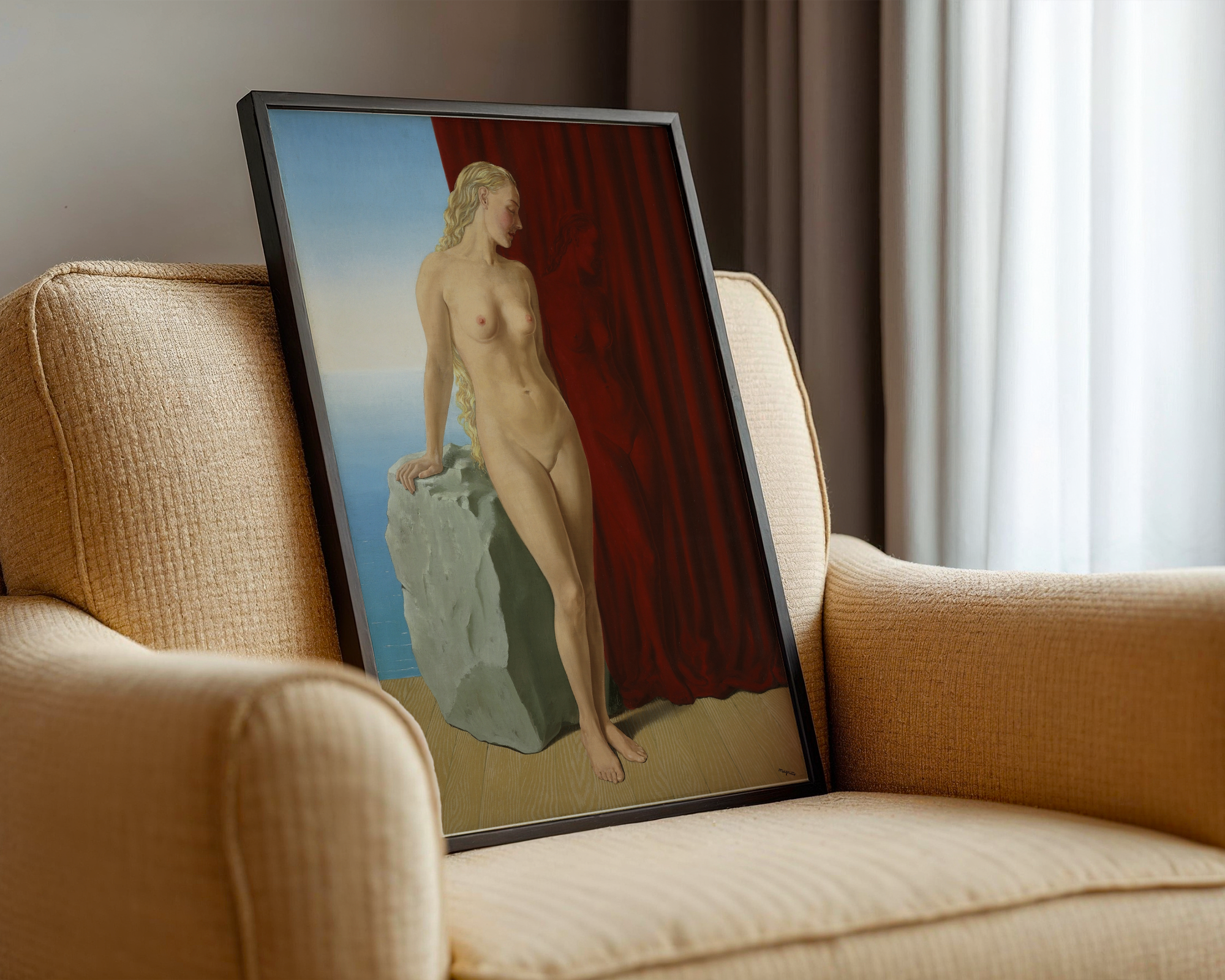 René Magritte - La Philosophie dans le boudoir (Filosofi i boudoiren) 1947