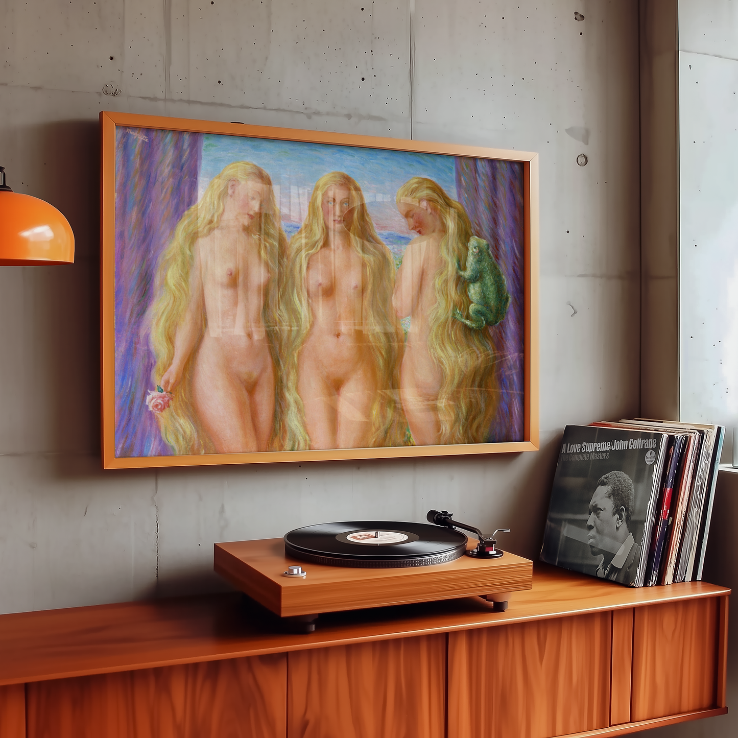 René Magritte - The Sea of Flames (1946)