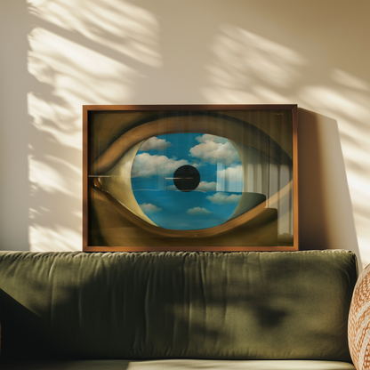 René Magritte - Falsk speil (Le faux miroir) 1928