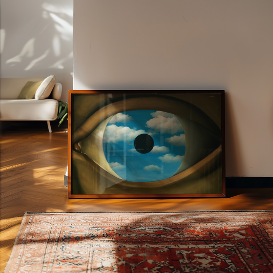 René Magritte - Falsk speil (Le faux miroir) 1928