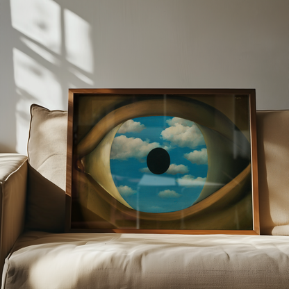 René Magritte - Falsk speil (Le faux miroir) 1928