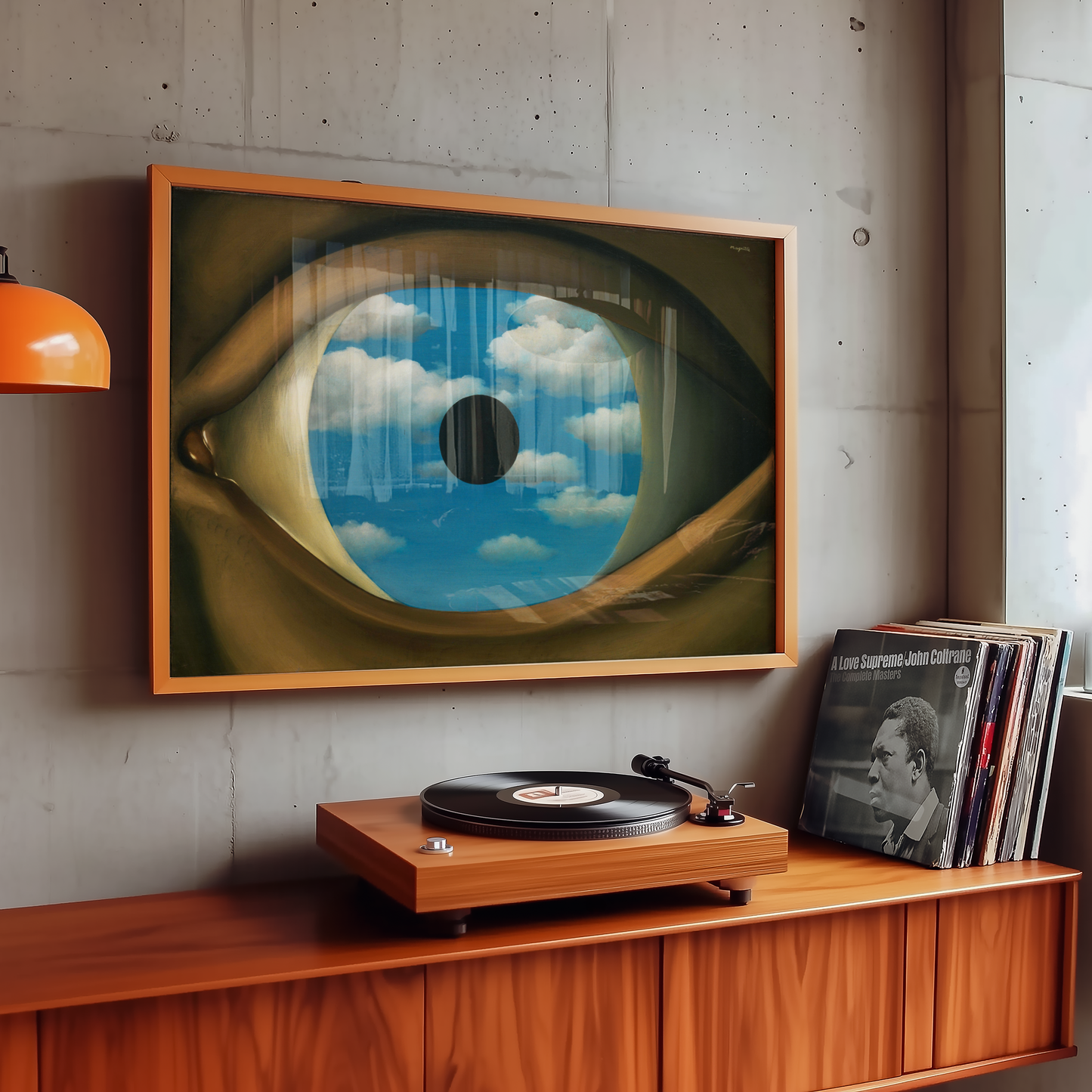 René Magritte - Falsk speil (Le faux miroir) 1928