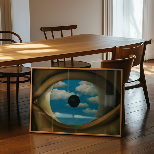 René Magritte - Falsk speil (Le faux miroir) 1928