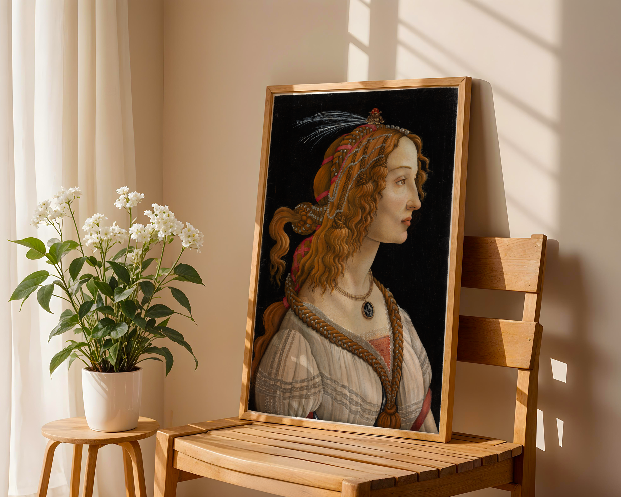 Sandro Botticelli - Idealized Portrait of a Lady (1475)