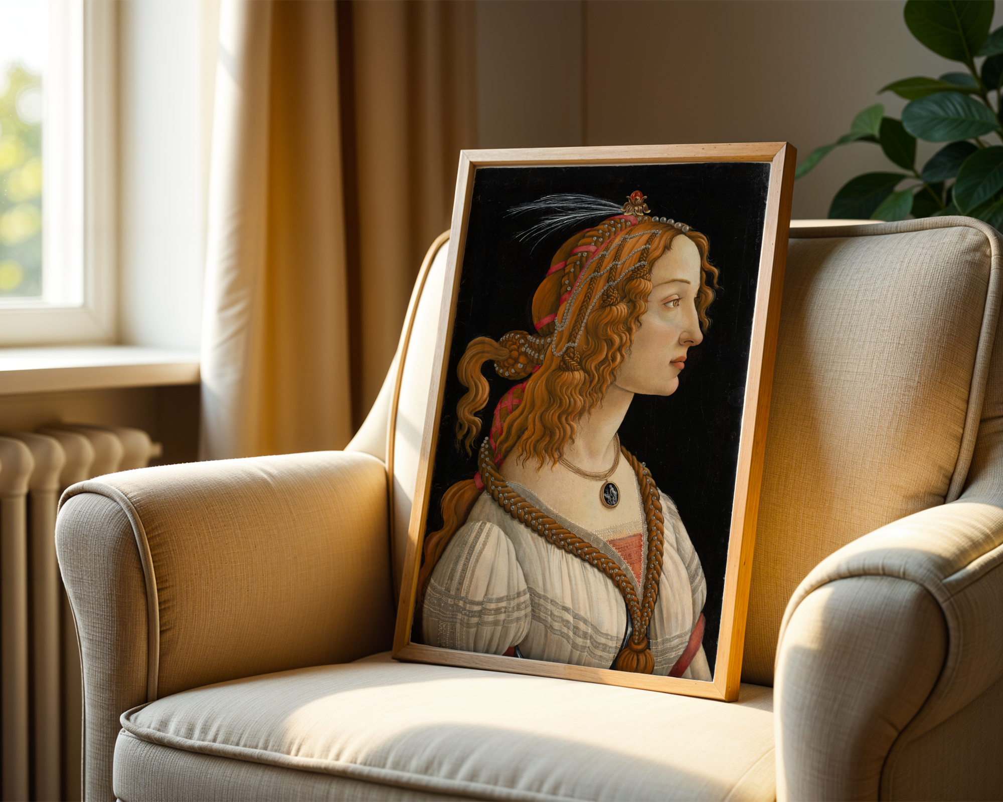 Sandro Botticelli - Idealized Portrait of a Lady (1475)