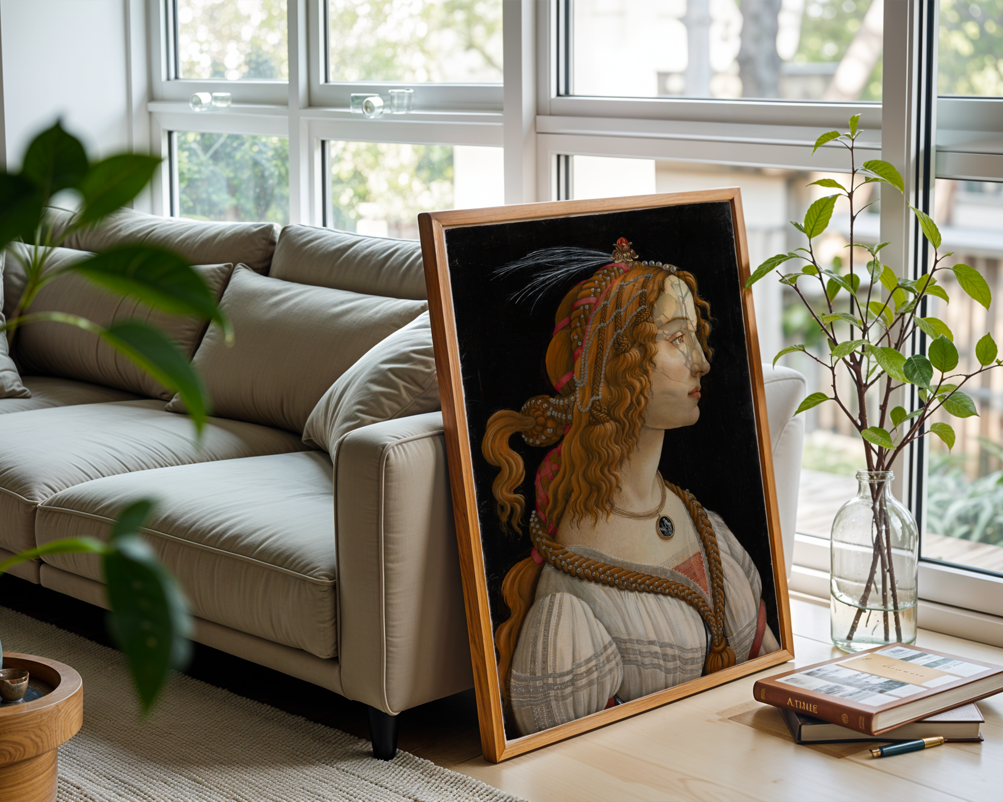 Sandro Botticelli - Idealized Portrait of a Lady (1475)