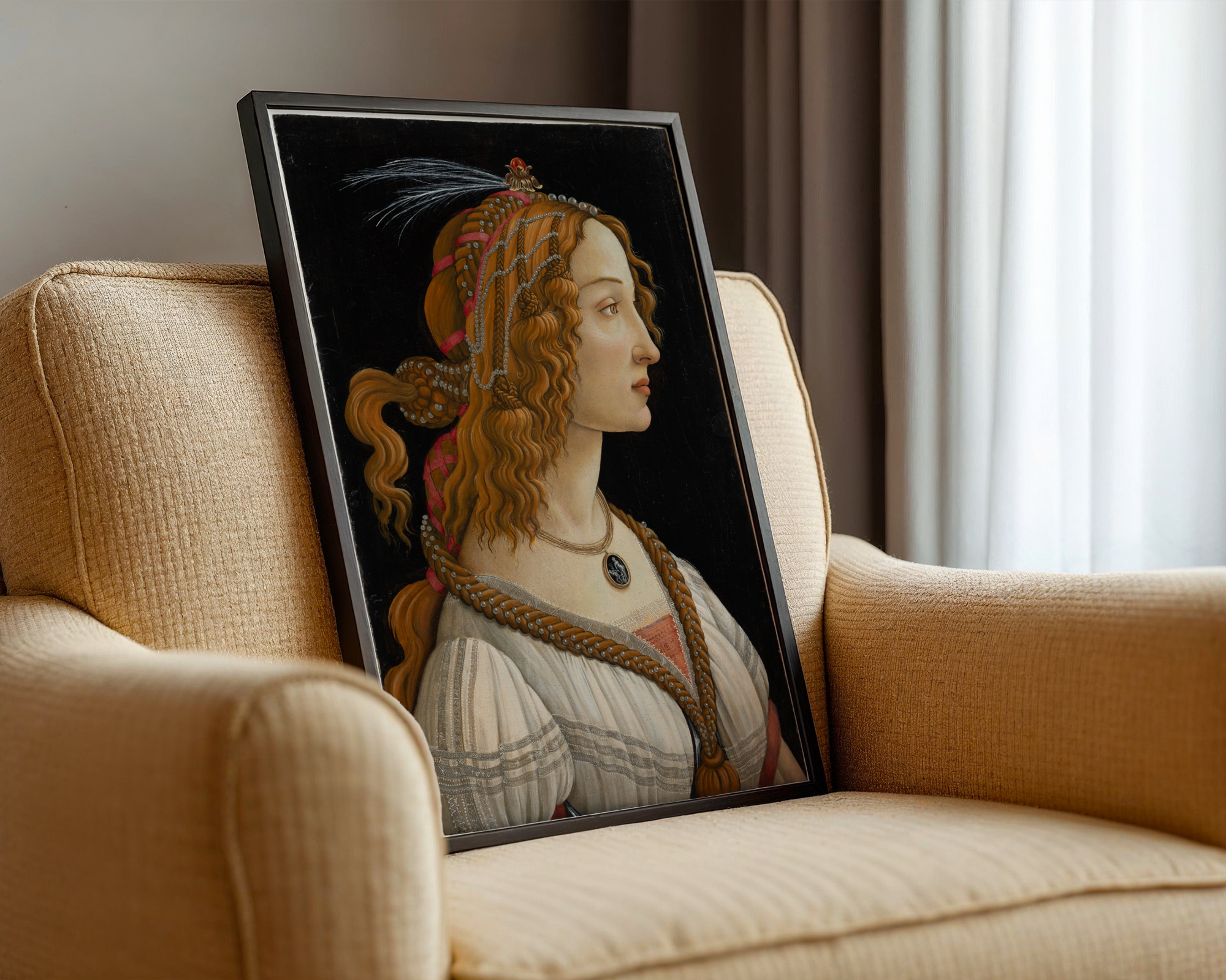Sandro Botticelli - Idealized Portrait of a Lady (1475)