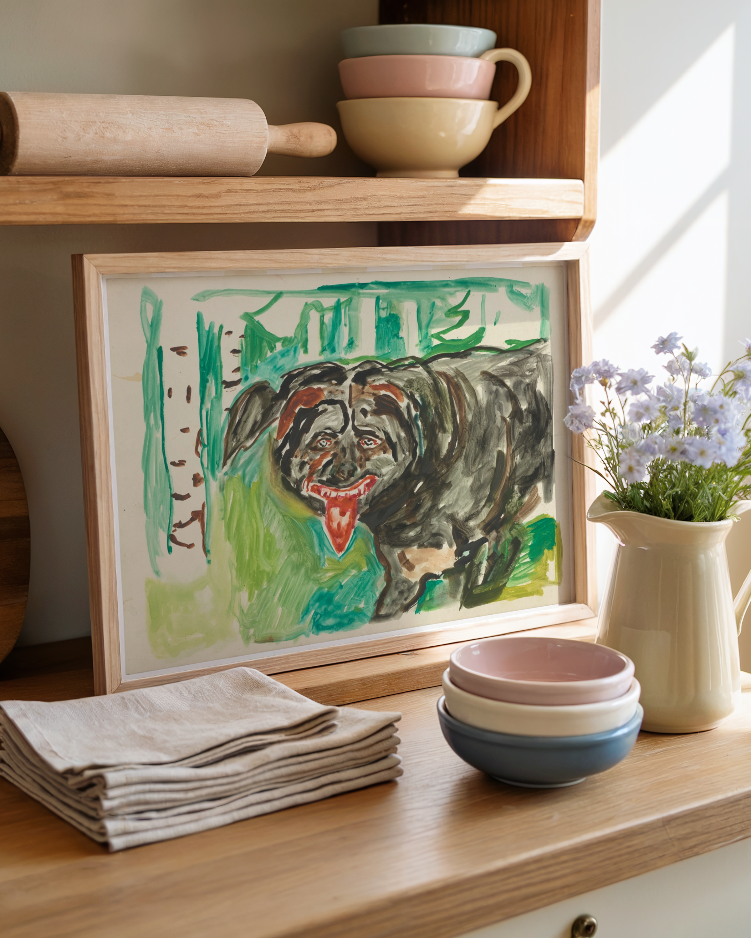 Edvard Munch - Angry Dog (Den sinte hunden)