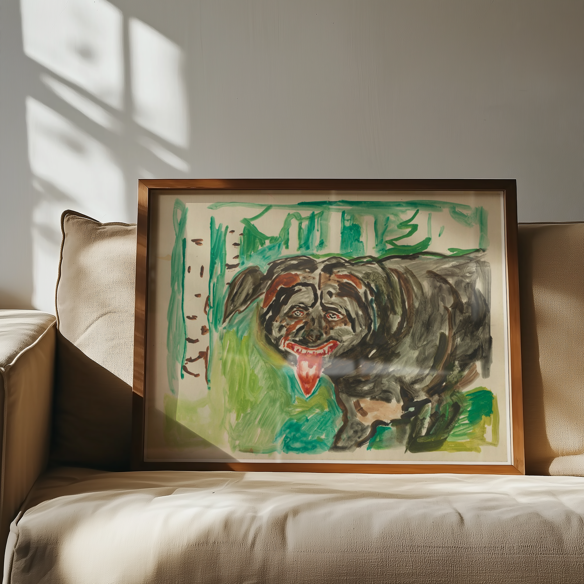 Edvard Munch - Angry Dog (Den sinte hunden)