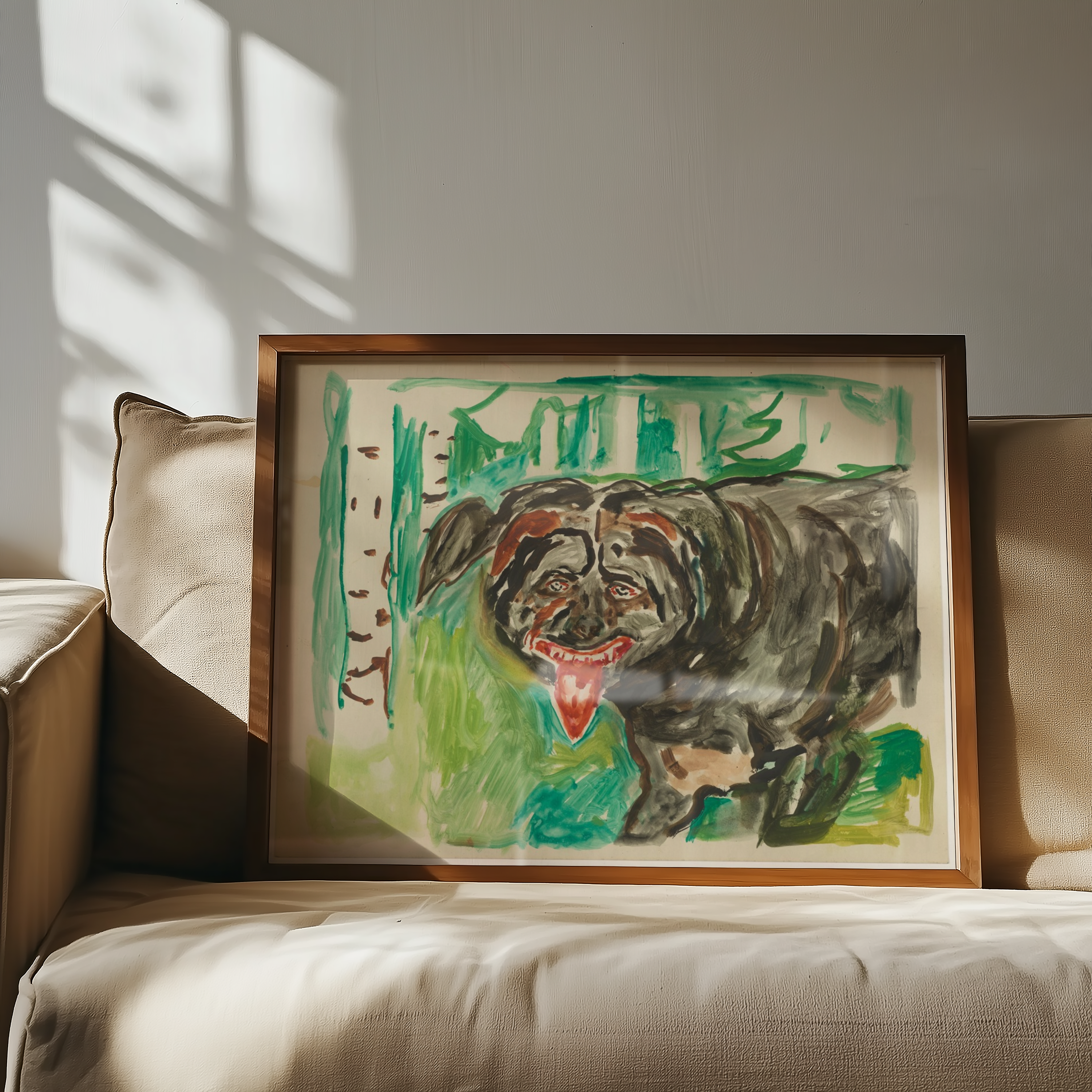 Edvard Munch - Angry Dog (Den sinte hunden)