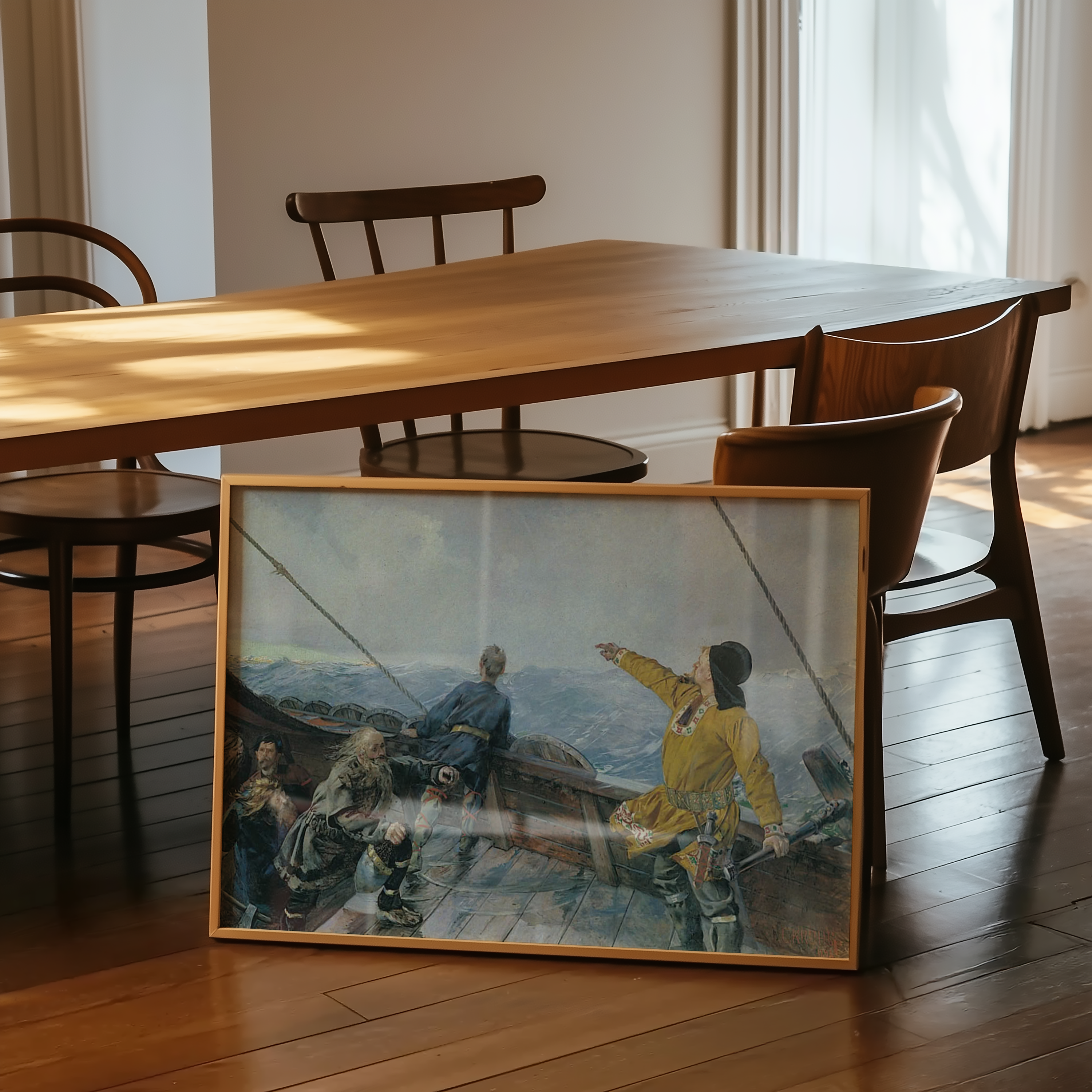 Christian Krohg - Leiv Eiriksson som oppdager Amerika (1893)