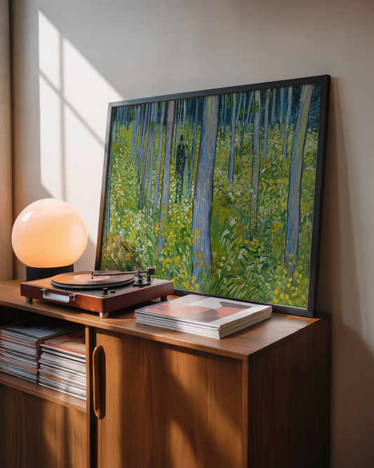 Vincent van Gogh - Undervegetasjon med to figurer (Undergrowth with Two Figures)