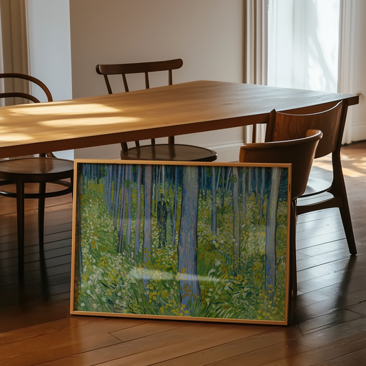 Vincent van Gogh - Undervegetasjon med to figurer (Undergrowth with Two Figures)