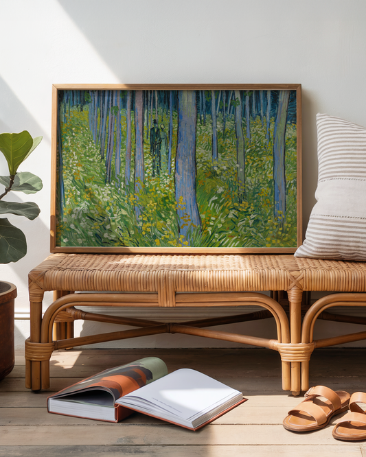 Vincent van Gogh - Undervegetasjon med to figurer (Undergrowth with Two Figures)