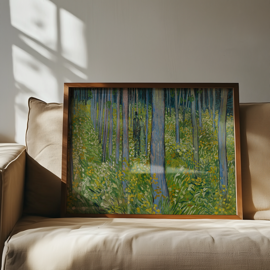 Vincent van Gogh - Undervegetasjon med to figurer (Undergrowth with Two Figures)