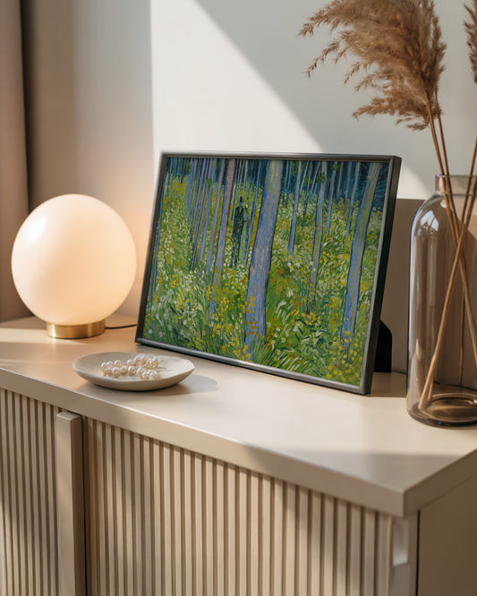 Vincent van Gogh - Undervegetasjon med to figurer (Undergrowth with Two Figures)