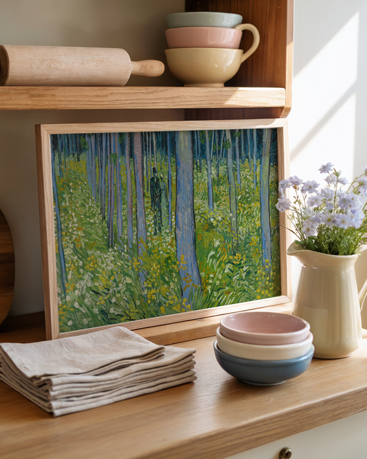 Vincent van Gogh - Undervegetasjon med to figurer (Undergrowth with Two Figures)