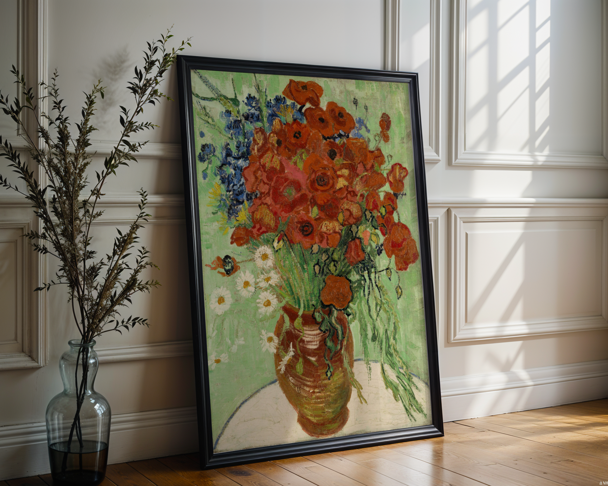 Vincent van Gogh - Vase med valmuer og kornblomster