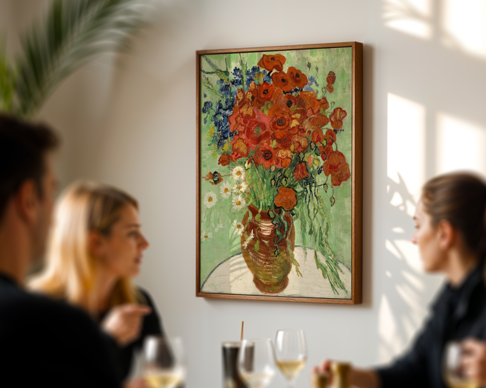Vincent van Gogh - Vase med valmuer og kornblomster