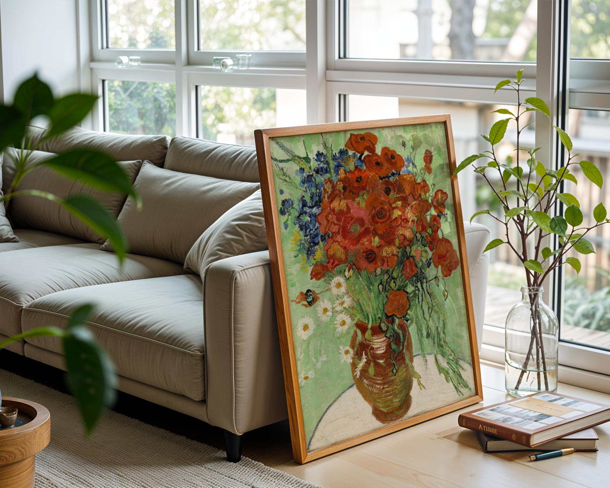 Vincent van Gogh - Vase med valmuer og kornblomster