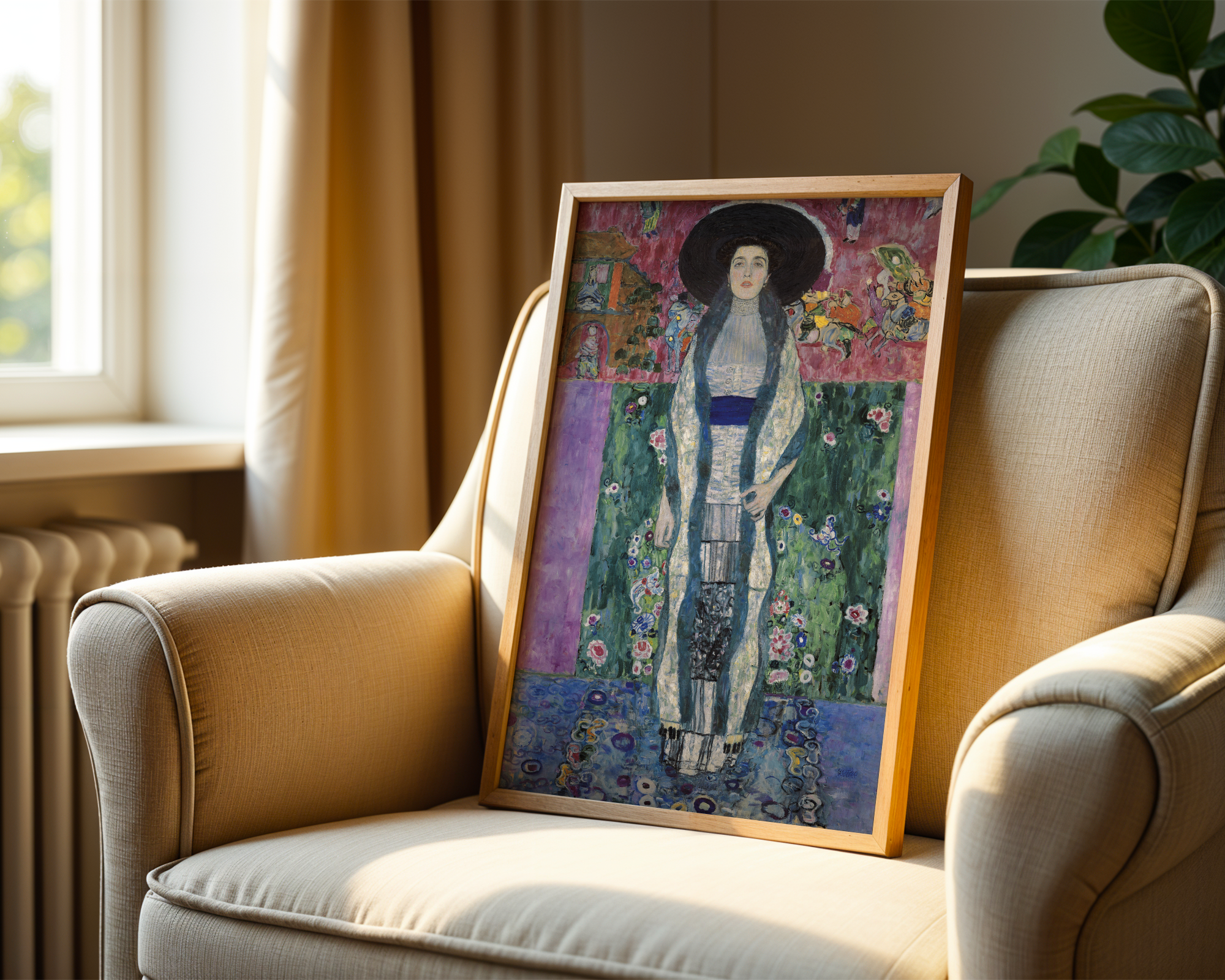 Gustav Klimt - Portrett av Adele Bloch-Bauer II (1912)
