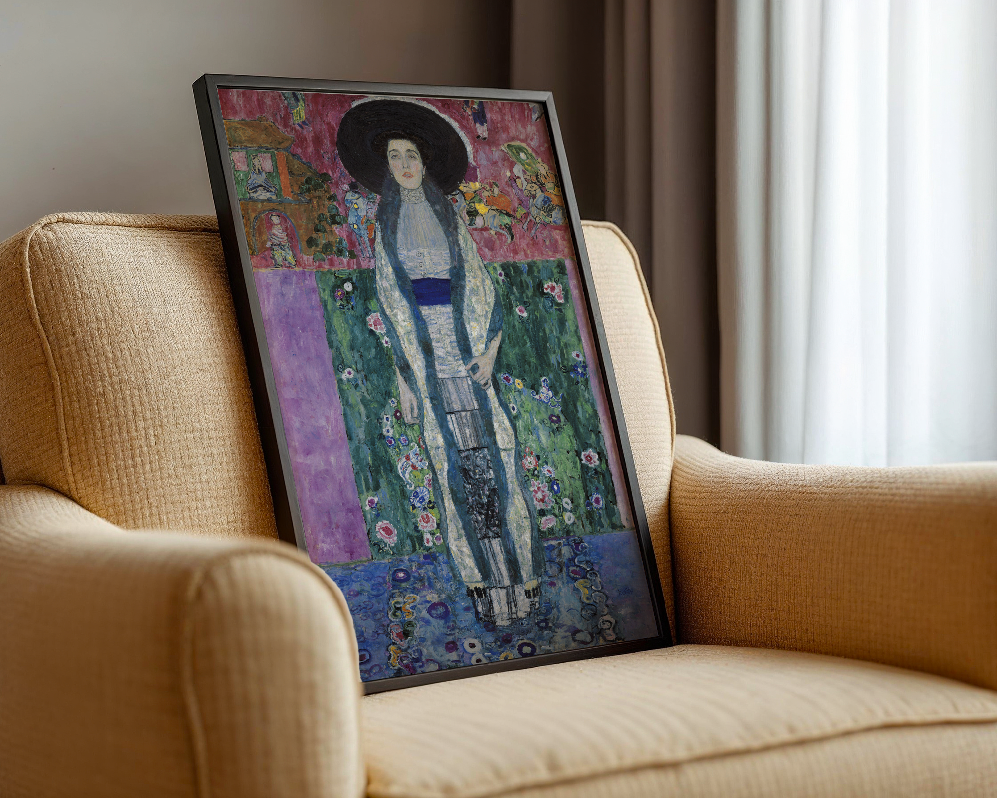 Gustav Klimt - Portrett av Adele Bloch-Bauer II (1912)