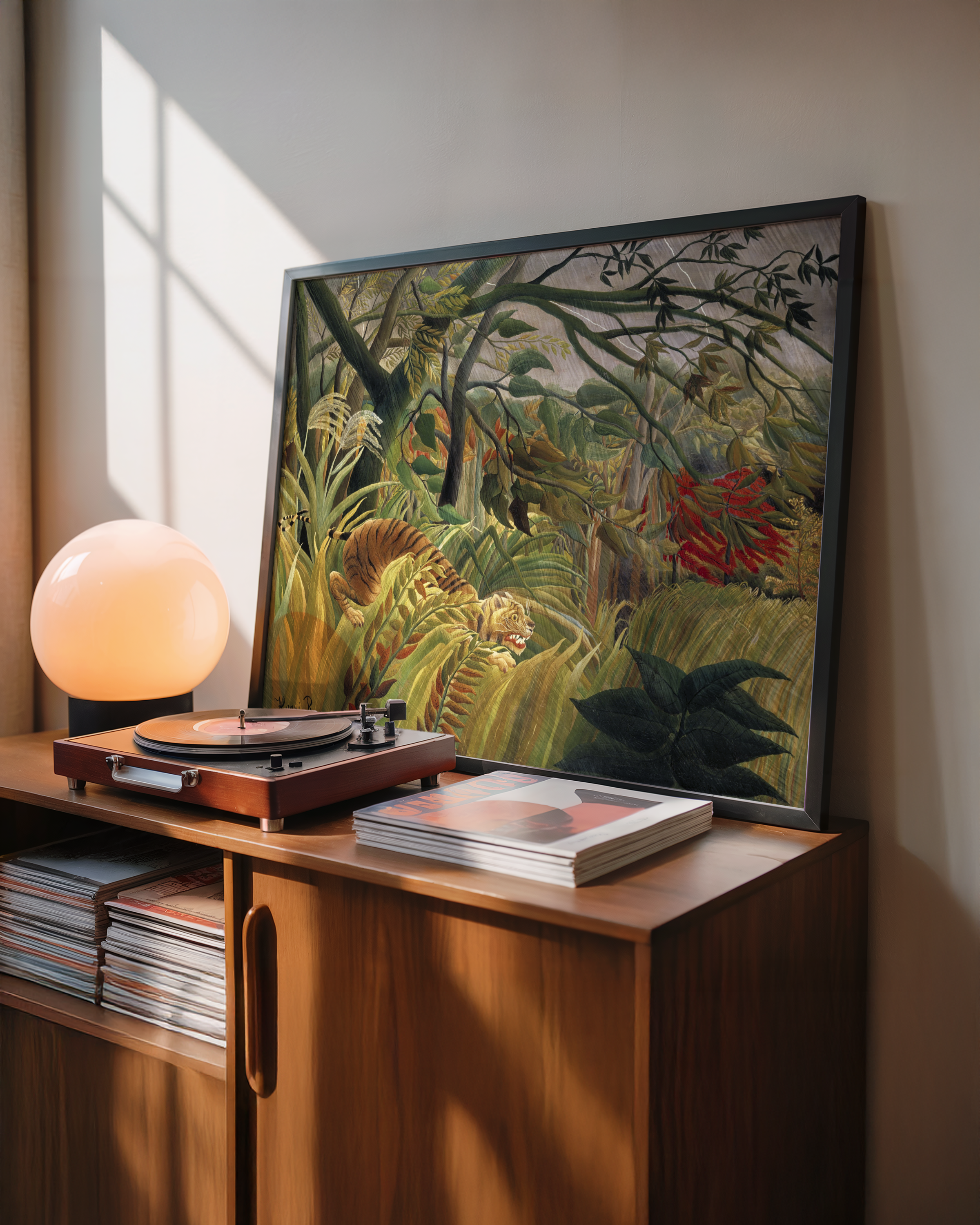 Henri Rousseau - Tiger i tropisk storm ("Overrasket!")
